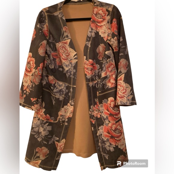 Solitaire for Anthropologie Faux Suede Duster - Picture 1 of 6